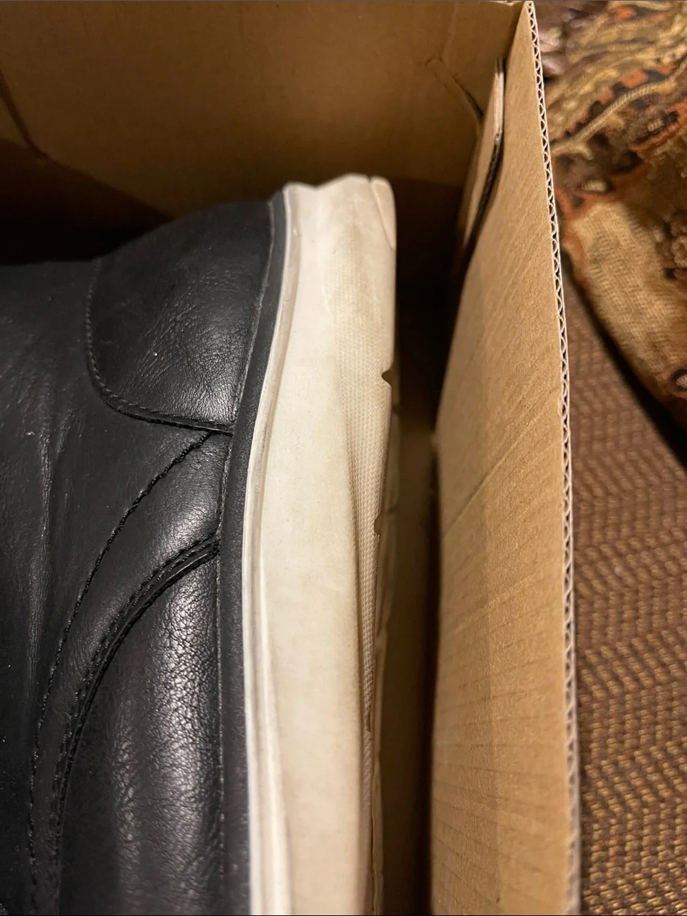 Aldo Men’s Wilsen Black Leather Casual Rubber Sole Oxfords SZ 11